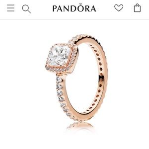 SALE. Pandora Rose Gold Ring size 6